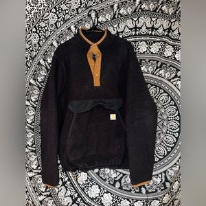 Men’s fleece carhartt pullover, size large